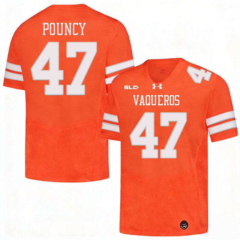 UT Rio Grande Valley Vaqueros #47 Amari Pouncy College Football Jerseys,Uniforms-Orange